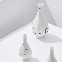 [소로시] 한글 패턴 팔각 화병(점, 면) - 중 / 소 2종